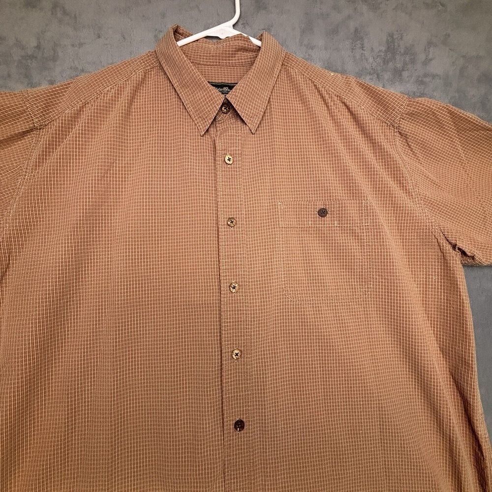 Eddie Bauer Classic Fit Men's Short Sleeve Button Up‎ Shirt Size 2XL
